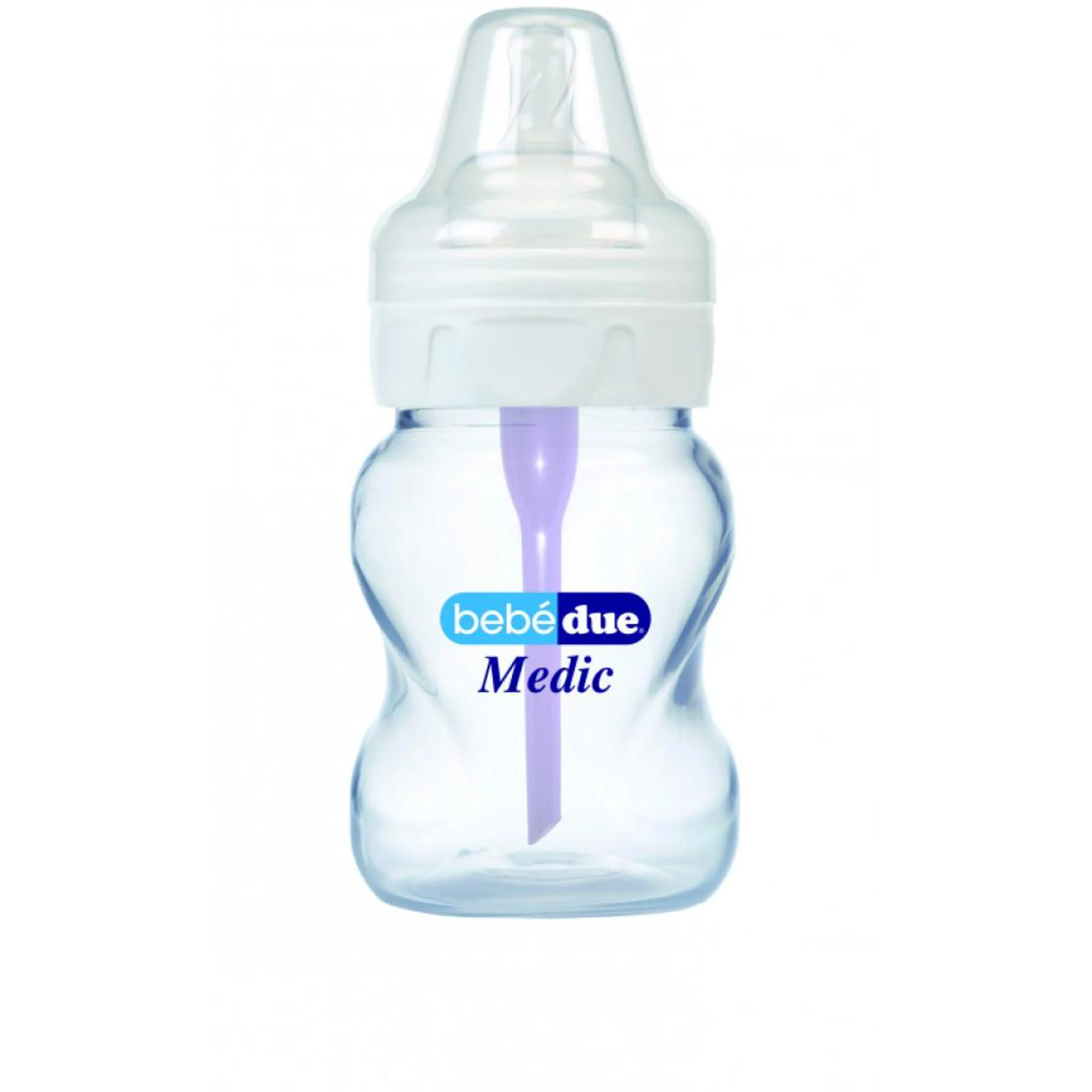 Пластмасово шише за хранене, с биберон 1 капка, 0+ месеца, 160 ml.